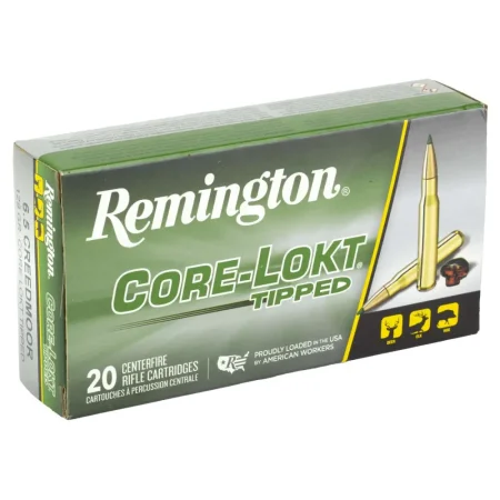 REMINGTON RT65CR1 6.5 CREEDMOOR 129GR CORE-LOKT TIPPED 20 RD/BX 10 BX/CS