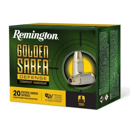 REMINGTON 40 S&W 180GR BJHP GOLDEN SABER DEFENSE 20 RD/BX 25 BX/CS