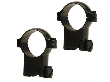 Leupold 2-Piece Solid Steel Ringmounts - Ruger M77 1" Super High Matte Black