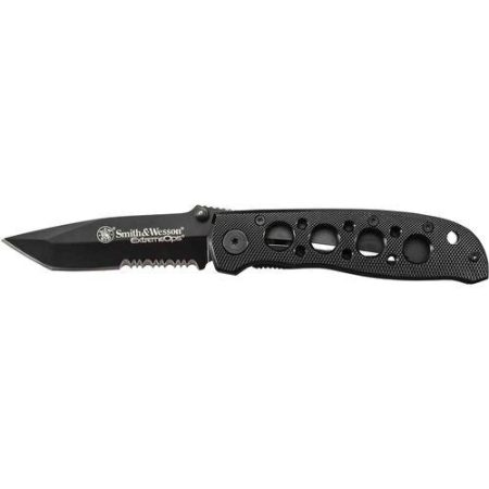 Smith & Wesson Extreme Ops Tanto Folding Knife 3 1/4" Blade Black