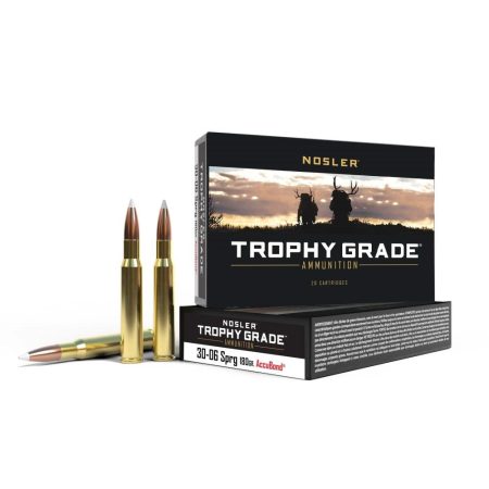 Nosler Trophy Grade Rifle Ammunition .30-06 Sprg 180 gr AB 2750 fps 20/ct