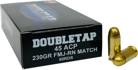 DOUBLETAP 45ACP 230GR FMJ-RN - MATCH 50RD 20BX/CS