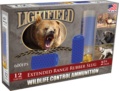 LIGHTFIELD 12GA 2.75" X-RANGE - RUBBER SLUG 5RD 10BX/CS - Image 2
