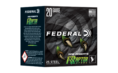 FED RAPTOR STEEL 20GA 3" 1OZ #4 25