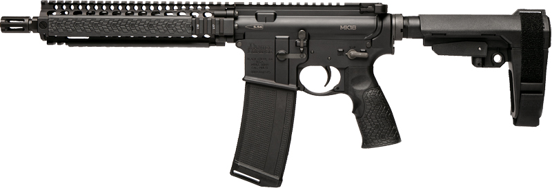 DANIEL DEF PISTOL MK18 W/BRACE - 5.56X45 1.03" 32RD BLACK