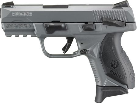 RUGER AMERICAN COMPACT 9MM - 17-SHOT GRAY CERAKOTE W/SAFETY