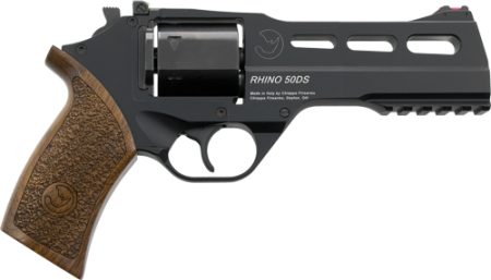 CHIAPPA RHINO 50SA 357MAG - 5" ADJ. SIGHT NICKEL/WALNUT