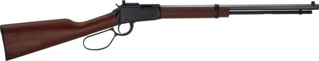 HENRY H1 TRACKER LEVER RIFLE - 22WMR 20" OCT. LL BLUED WALNUT