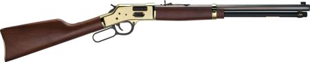 HENRY H6 BIG BOY BRASS 357/38 - SIDE GATE 20" OCTAGON WALNUT