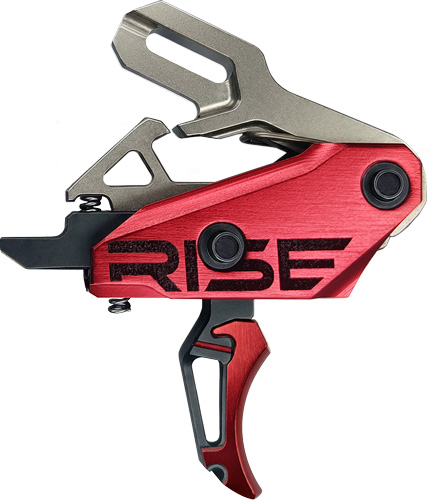 RISE TRIGGER REV 535 SLIDE AND - SNAP BUILT IN PINS BLACK RED
