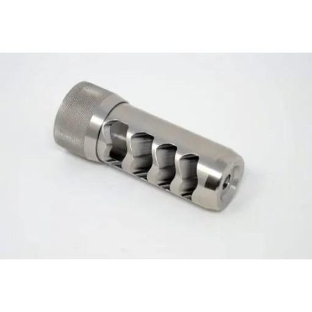 Area 419 Sidewinder Magnum Self Timing Muzzle Brake 6.5mm Raw Stainless 5/8-24