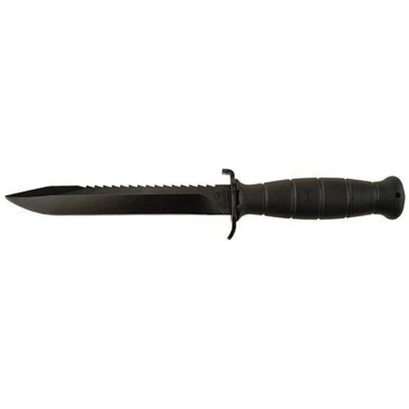Glock Field Knife/Saw Back 6-1/2" Clip Point Blade Black Pkg'd