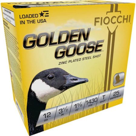 Fiocchi Golden Goose Shotshells 12ga 3-1/2" 1-5/8oz 1430 fps #T 25/ct